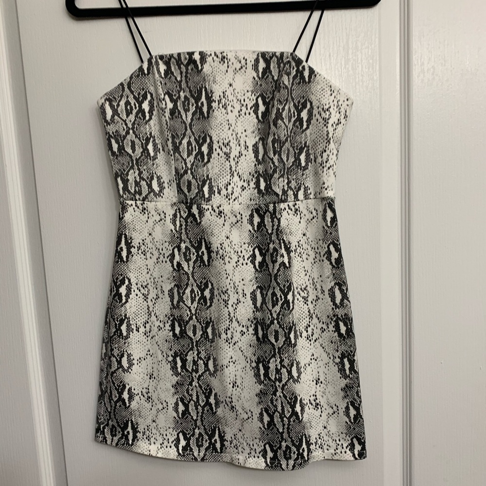 Snake print dress